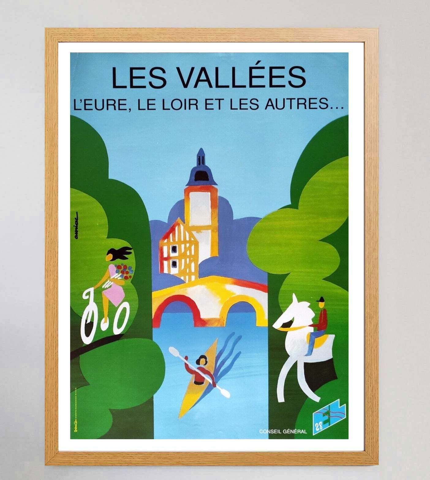 Les Vallees   The Eure, The Dordogne & The Others Original Vintage Poster photo Art