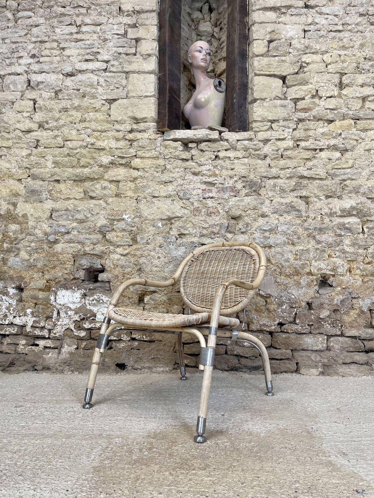 Vintage Ikea Garden Patio Chair Mats Theselius Rattan And Steel Armchair Bedroom Occasional Accent Chair photo buy