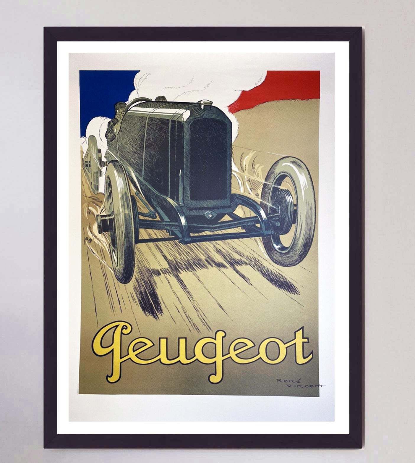 Peugeot Original Vintage Poster, 1910s photo furniture