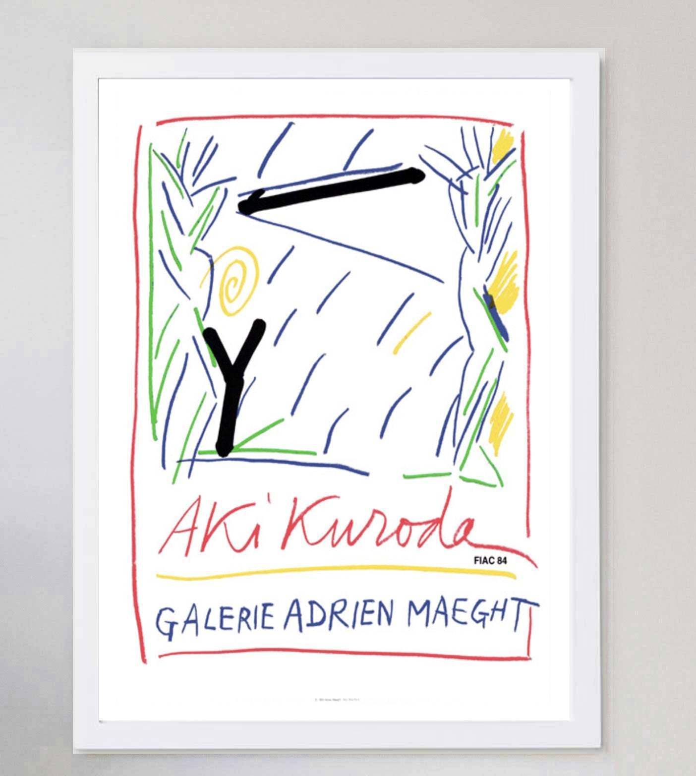 Aki Kuroda   Galerie Adrien Maeght  Original Vintage Poster photo for sale
