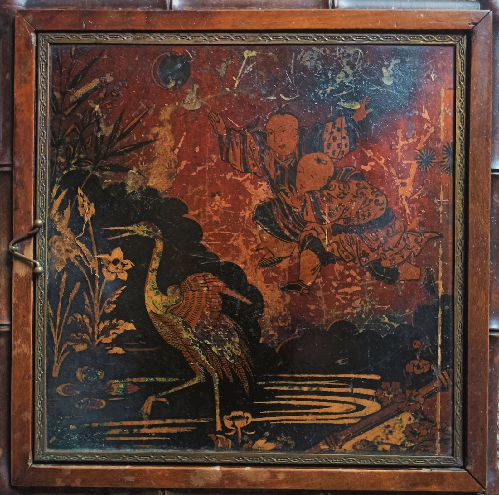 Late 19th Century Aesthetic Faux Bamboo Mirror