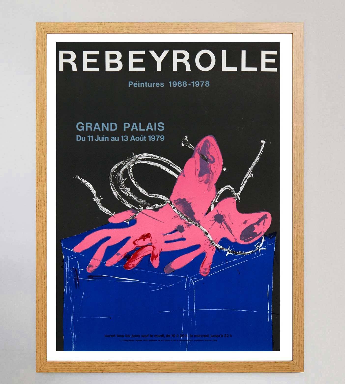 Paul Rebeyrolle   Grand Palais  Original Vintage Poster photo Art