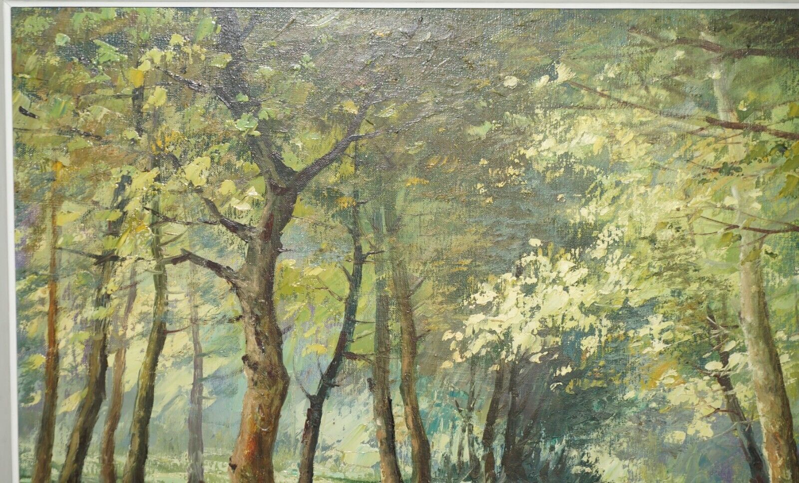 Antique Flemish Oil Painting Signed Faure Van Overbroek Circa 1880 Rural Scene photo Art