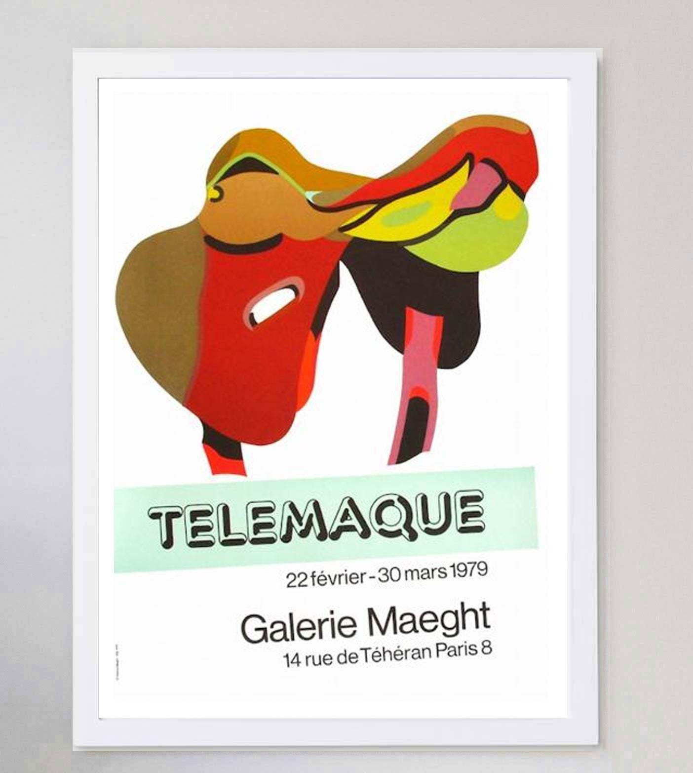 Herve Telemaque   Galerie Maeght  Original Vintage Poster photo for sale