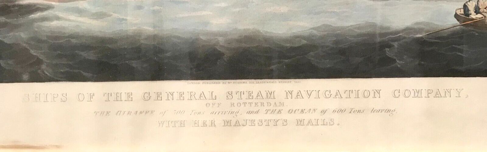 Framed English Engraving Merchant Navy photo 211.4643