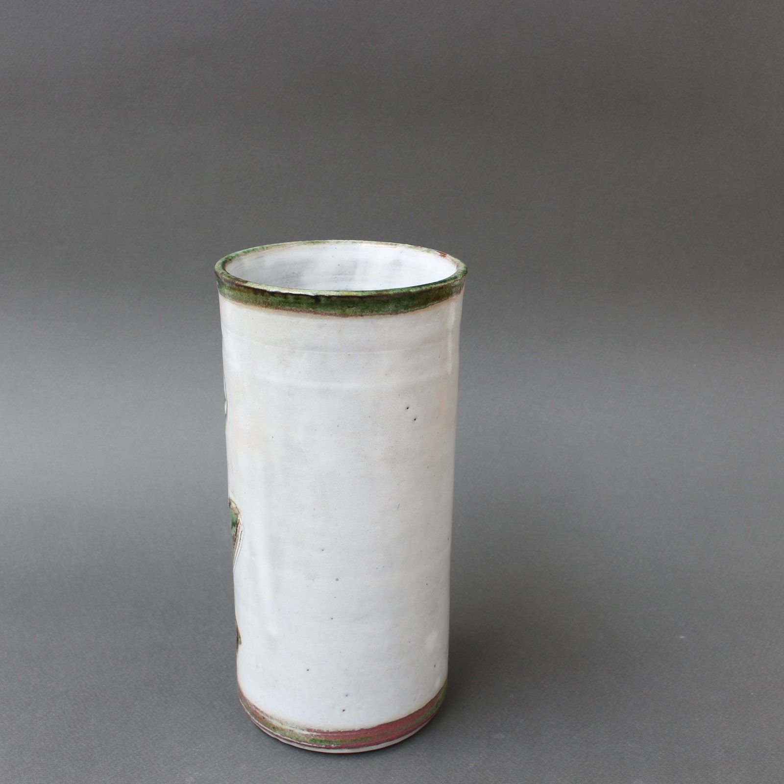 Mid Century French Decorative Vase By Albert Thiry (Circa 1960s) photo for sale