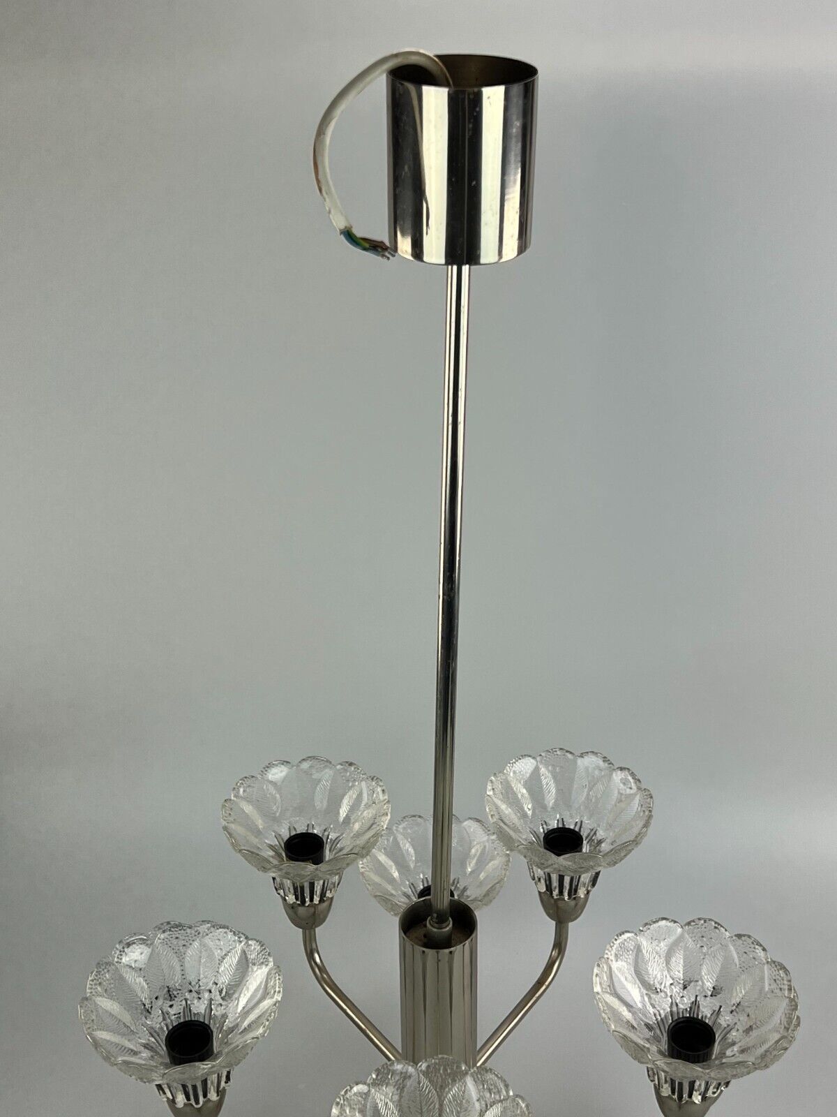 60s 70s Lamp Fixture Ceiling Lamp Chandelier Chandelier Glass Space Age photo buy