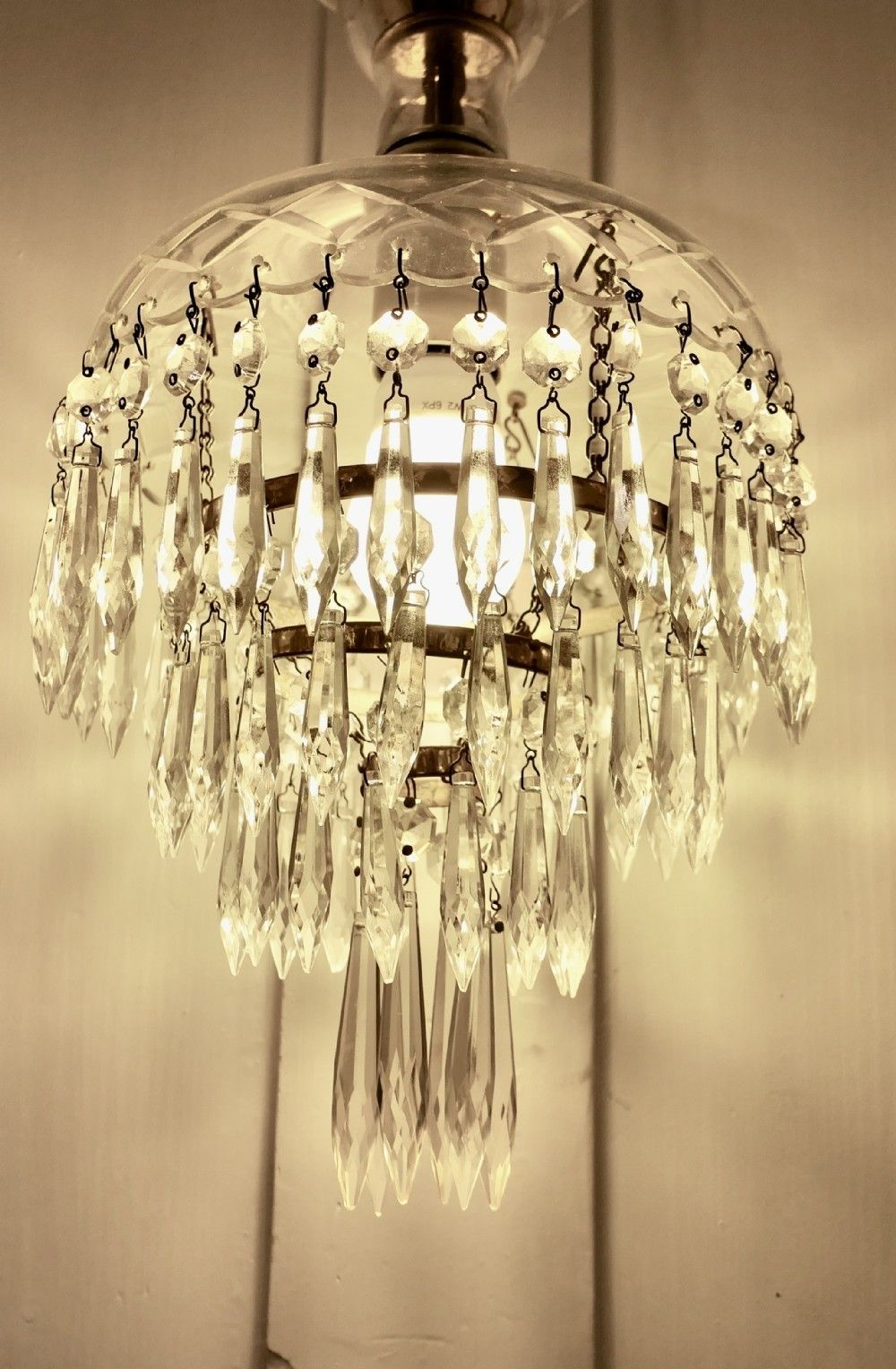 Large French Waterfall Crystal Chandelier photo 654.0