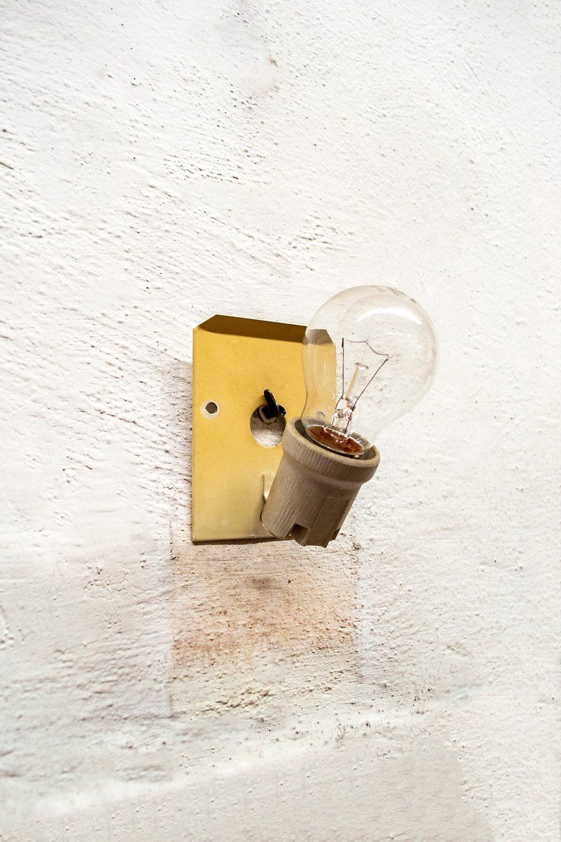 Messing Wandlamp, Italië, Ca. Jaren 1970, Vintage photo for sale