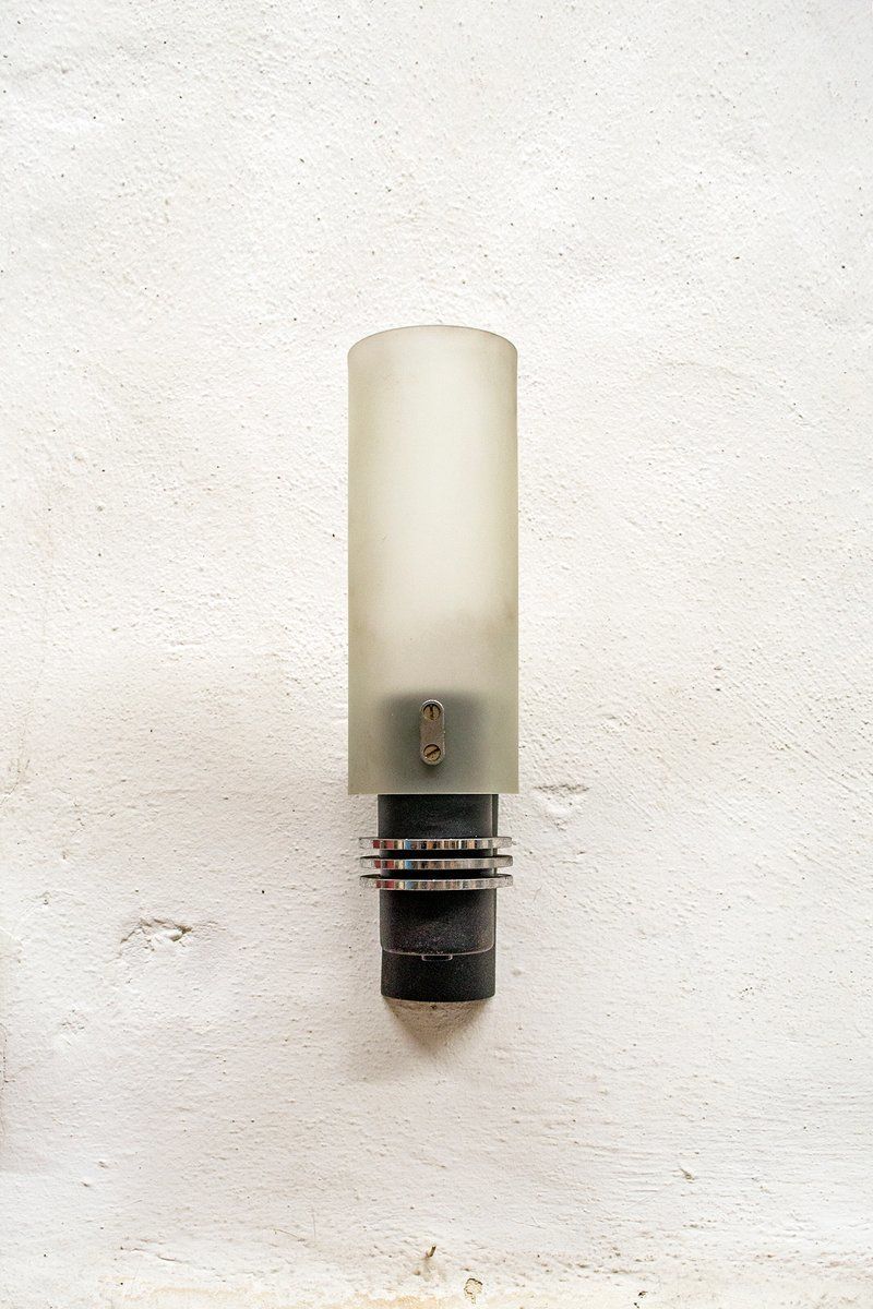 Italiaanse Glazen Wandlamp – Jaren 1980, Vintage