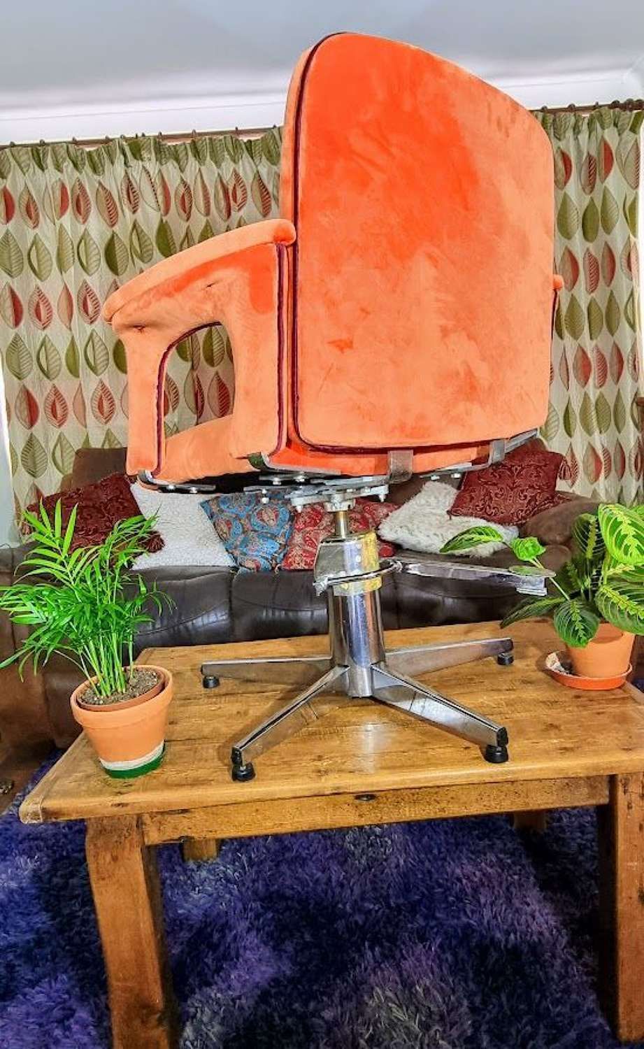 Vintage Re Purposed Hydraulic Salon Chair photo furniture