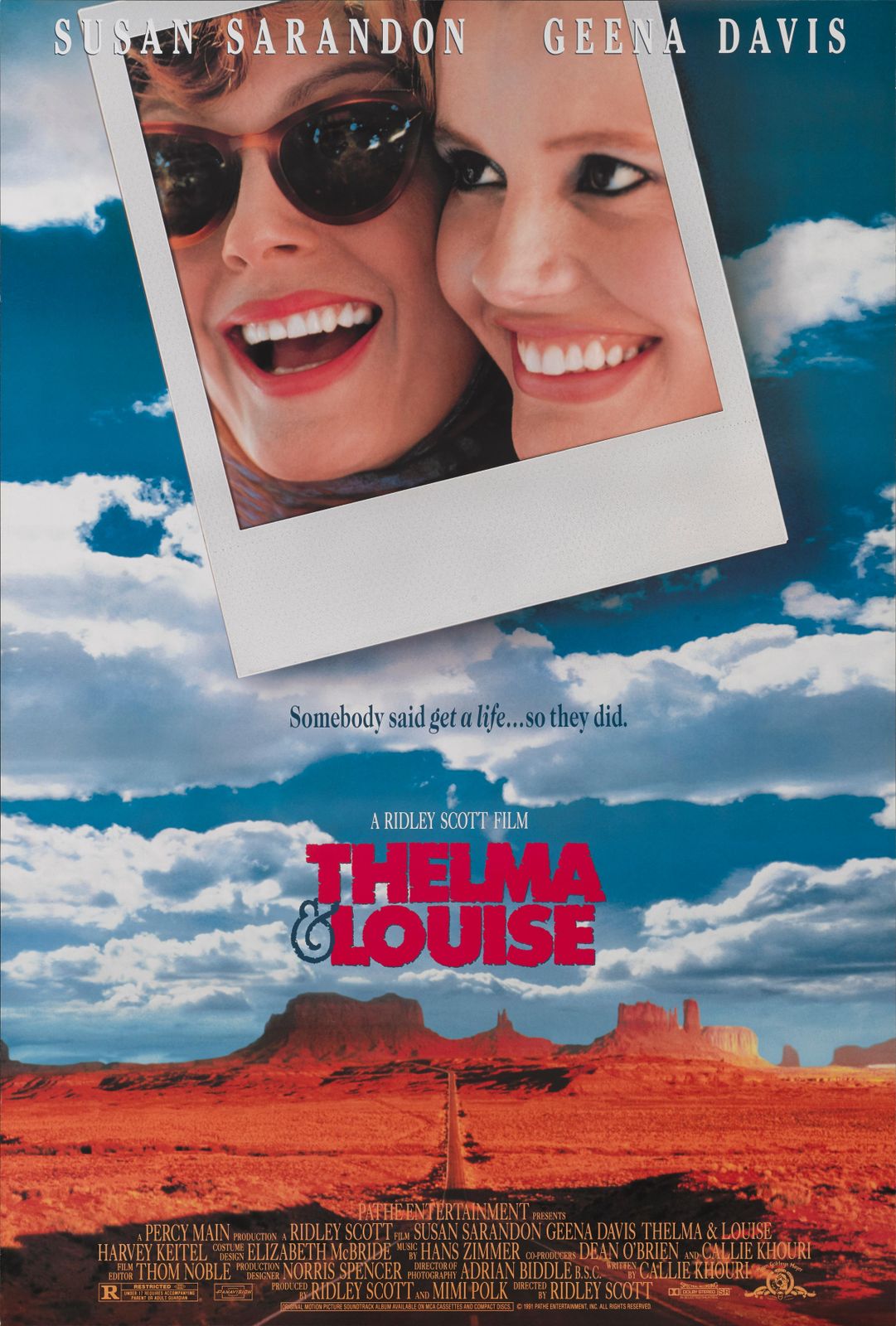 Original Us Film Poster For Susan Sarandon's And Geena Davis's Thelma And Louise photo furniture