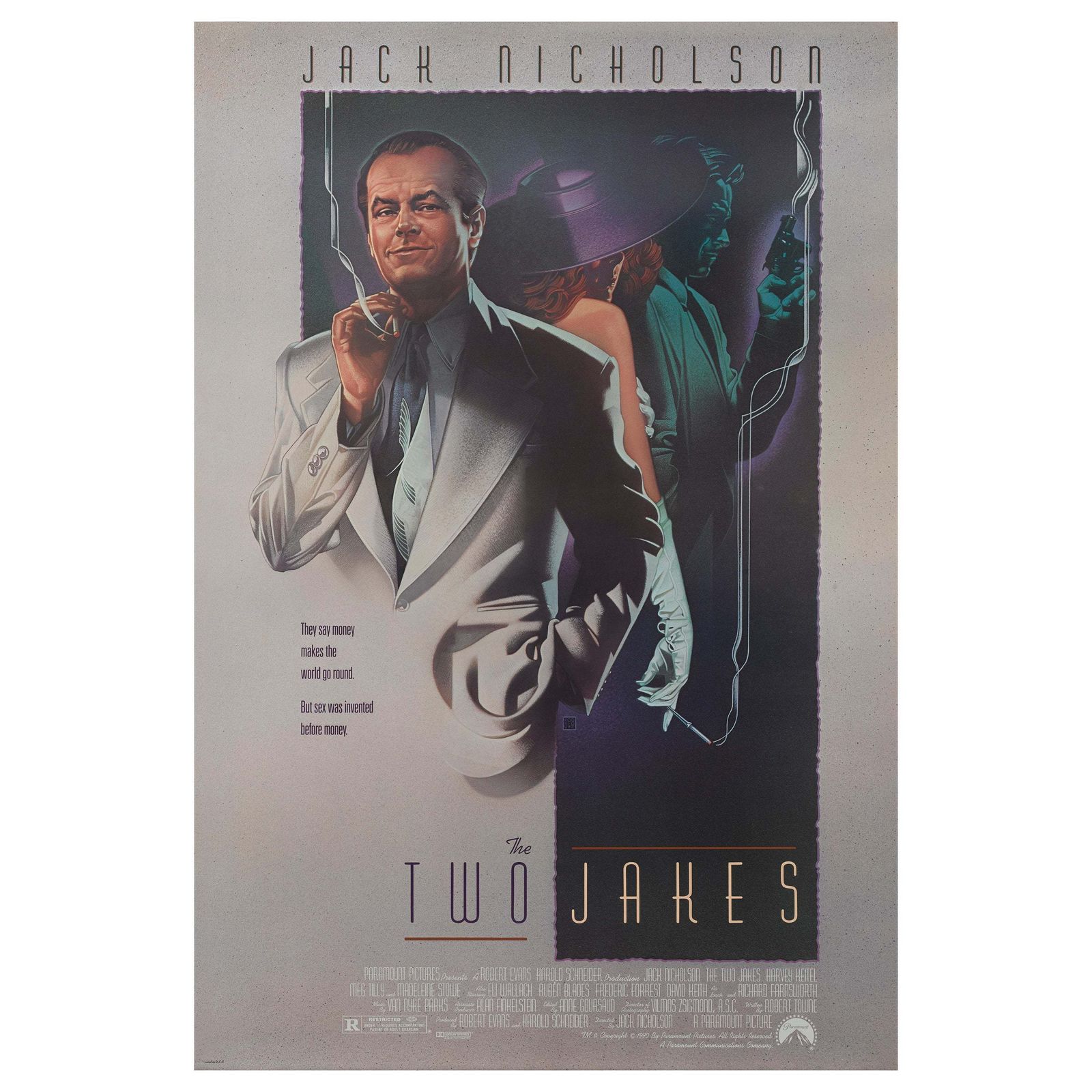 Original Us Film Poster For The Two Jakes This Crime Drama