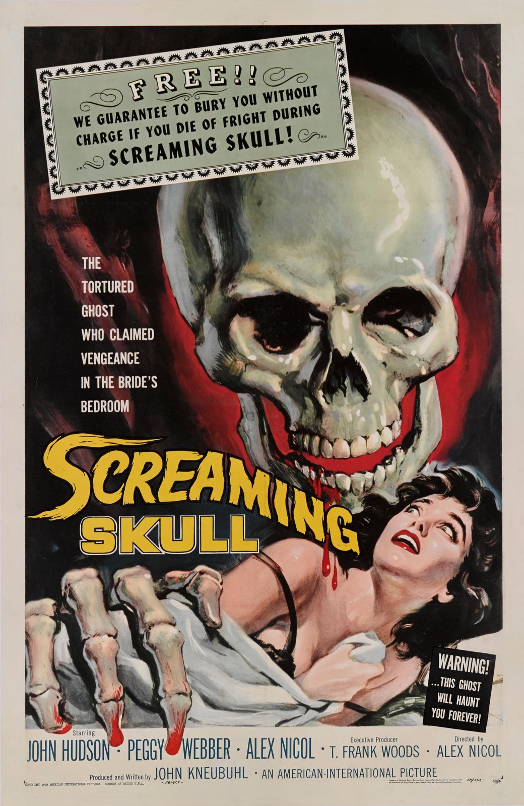 The Screaming Skull, 1950s, Vintage photo furniture