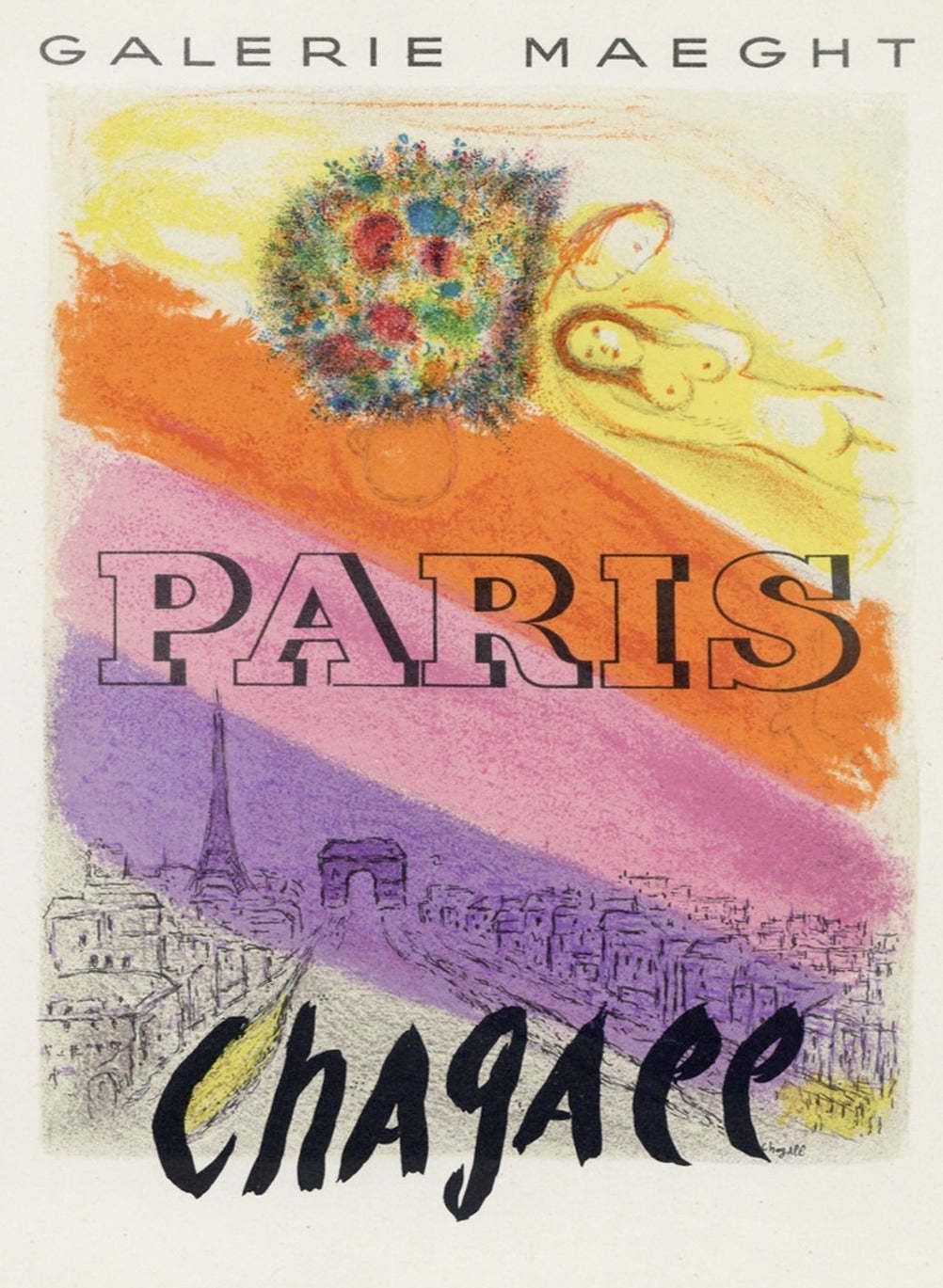 Marc Chagall   Paris Original Vintage Poster