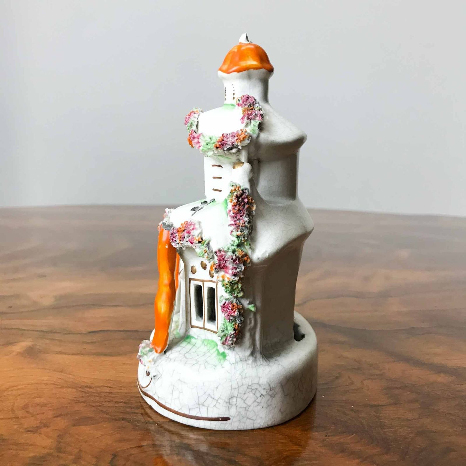 Victorian Staffordshire Pottery Cottage Pastille Burner photo Home Decor