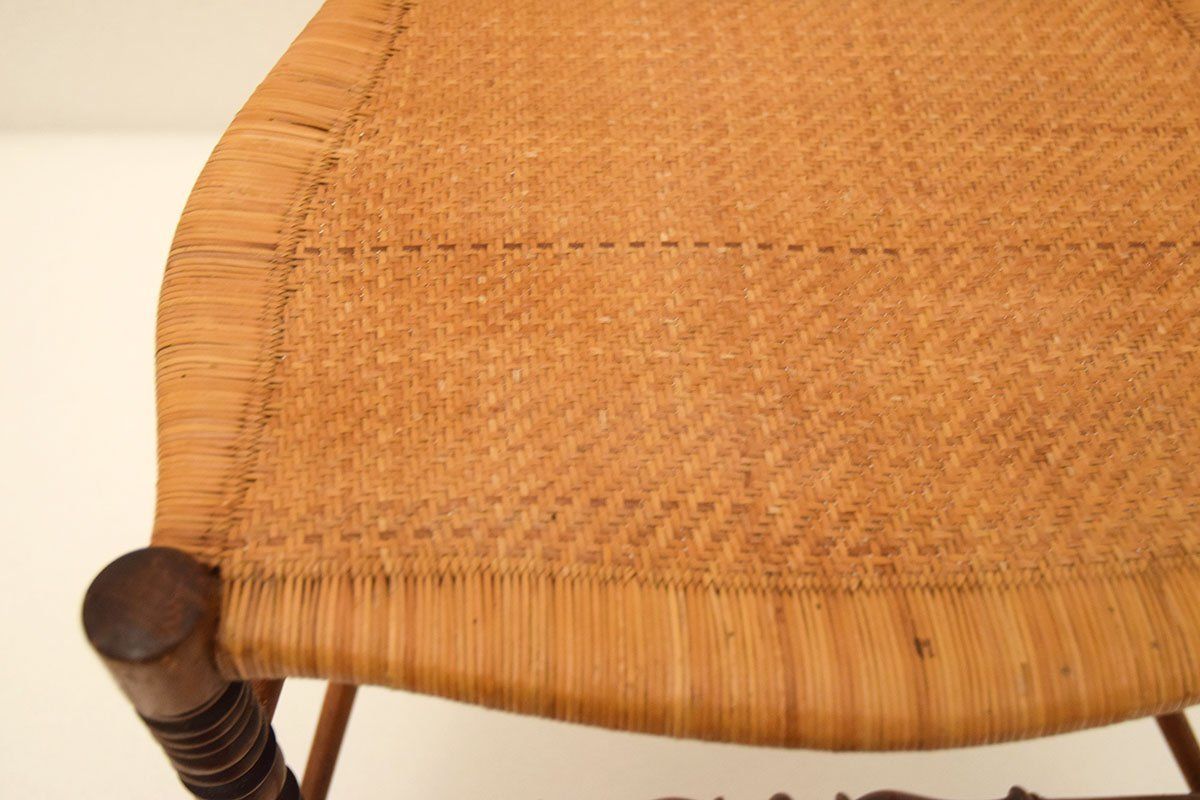 2698.0 Chiavarina Chairs In Cherry Wood With Straw Seat, 1920s, Set Of 4 photo