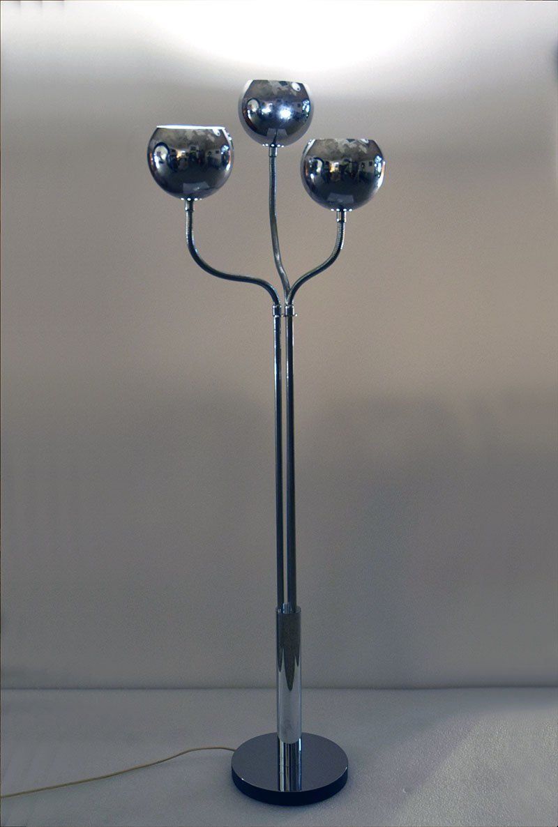 Floor Lamp With 3 Lights By Goffredo Reggiani For Reggiani, 1970s photo vinterior