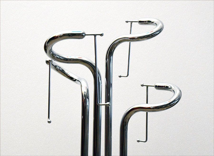 Sculpture Coat Hanger In Chromed Steel, 1970s photo 1132.0