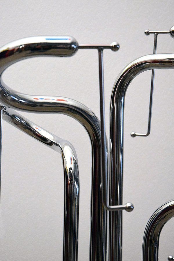 Sculpture Coat Hanger In Chromed Steel, 1970s photo buy