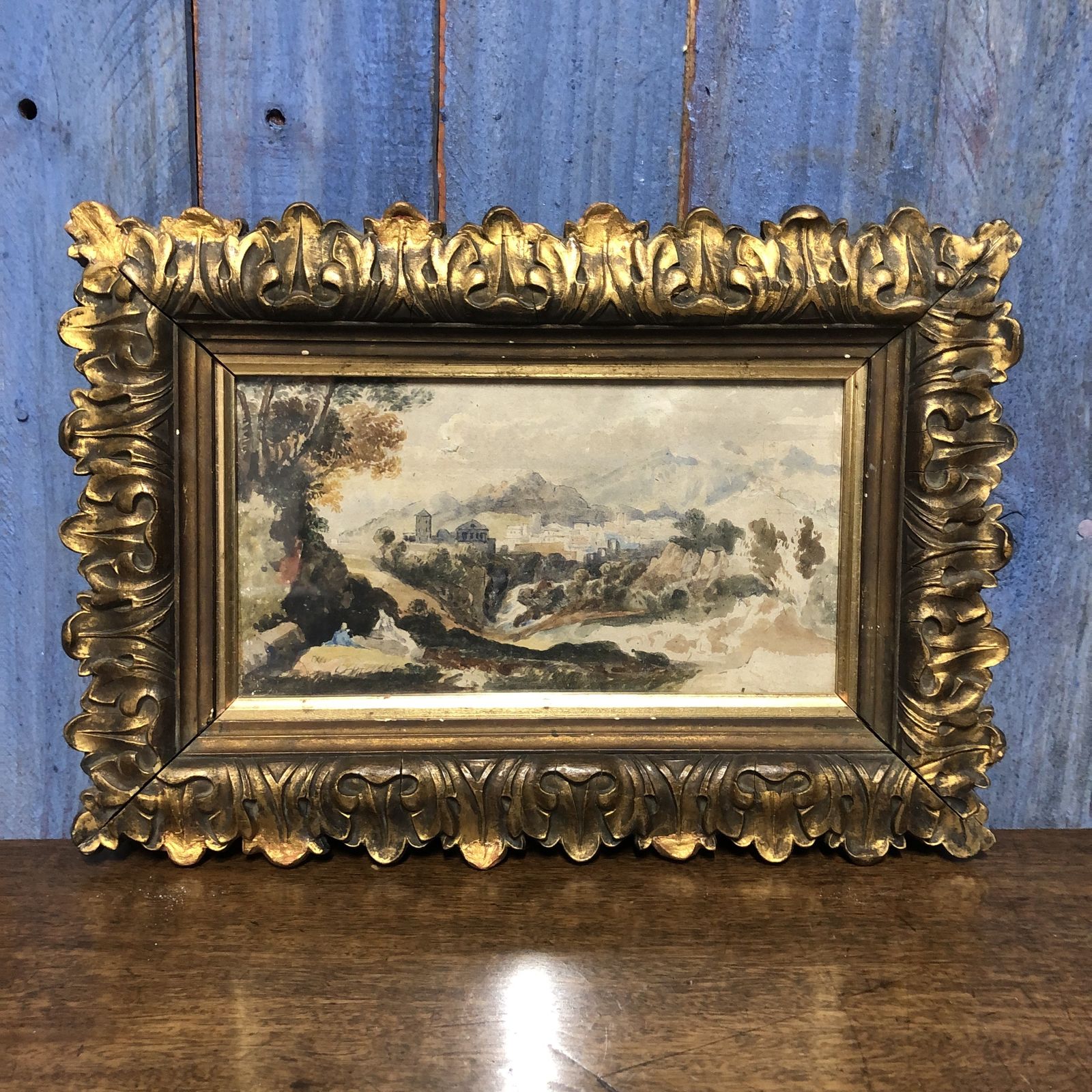 19th Century Watercolour In Giltwood Frame
