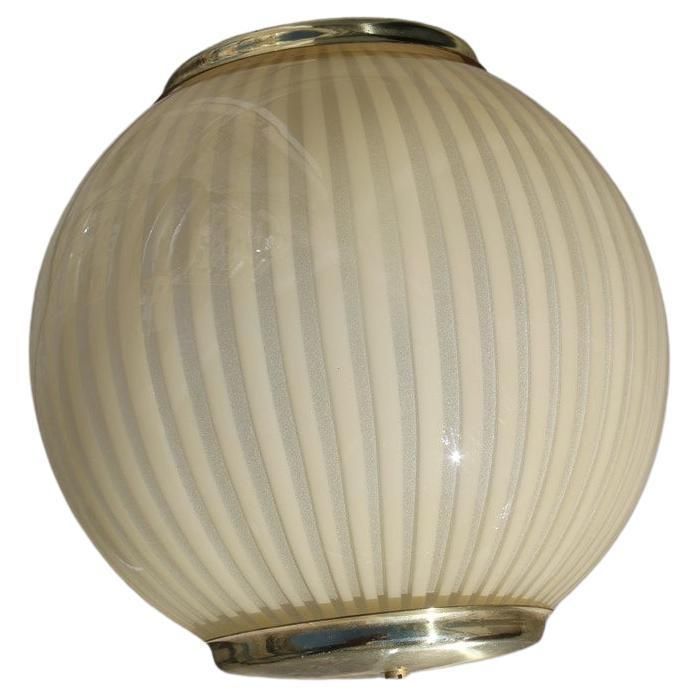 Veart Round Wall Light Gold Murano Glass Brass Parts 1970s Italy
