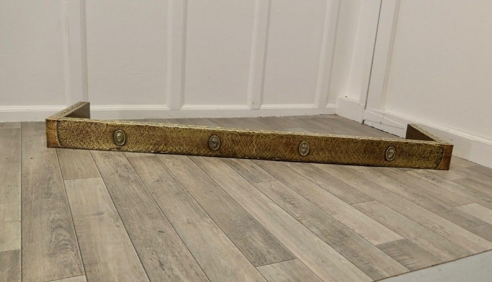 Long Arts And Crafts Beaten Brass Fender