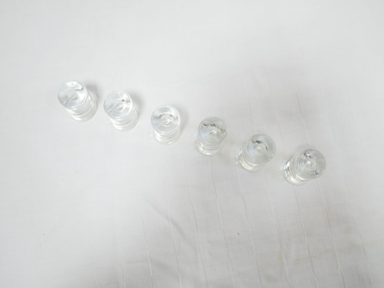 Series Of 6 Vintage Blown Glass Candlesticks Edited By Guaxs photo buy