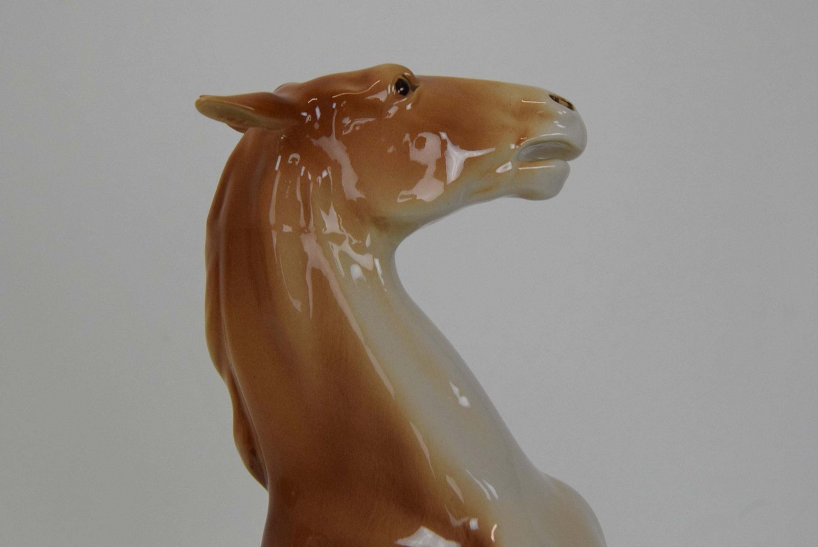 photo furniture Royal Dux,Prancing Horse/Porcelain,1940's.