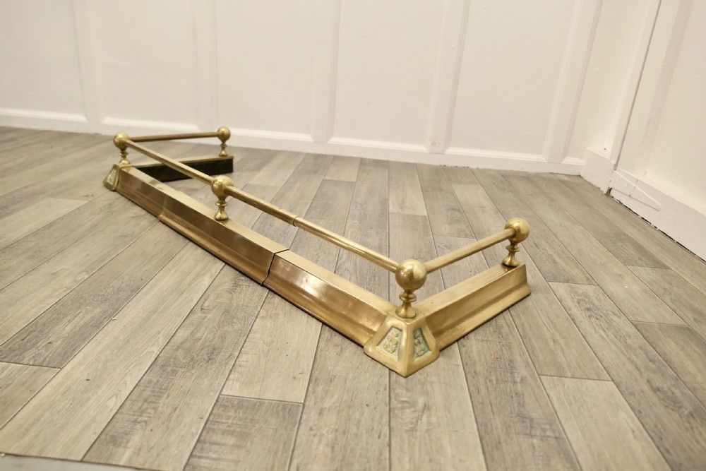Victorian Extending Brass Fender photo vinterior