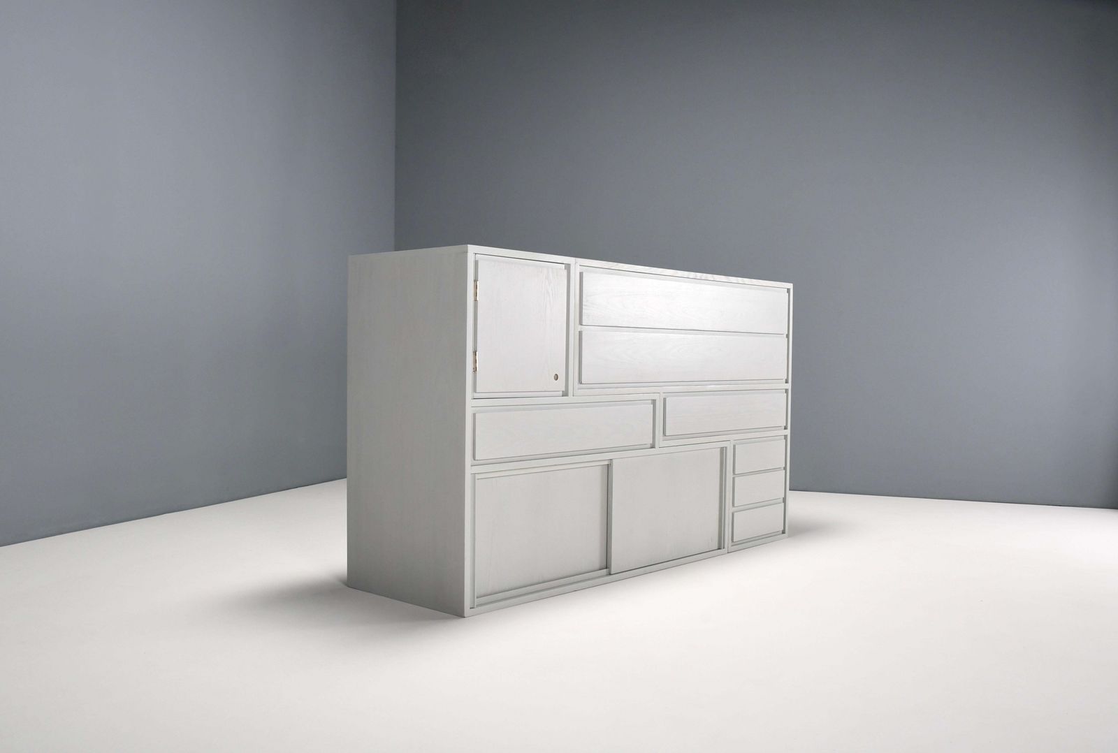 Furniture Rare Transformable ‘Kaidan’ Cabinet By Kazuhide Takahama For Gavina, Italy 1962 photo