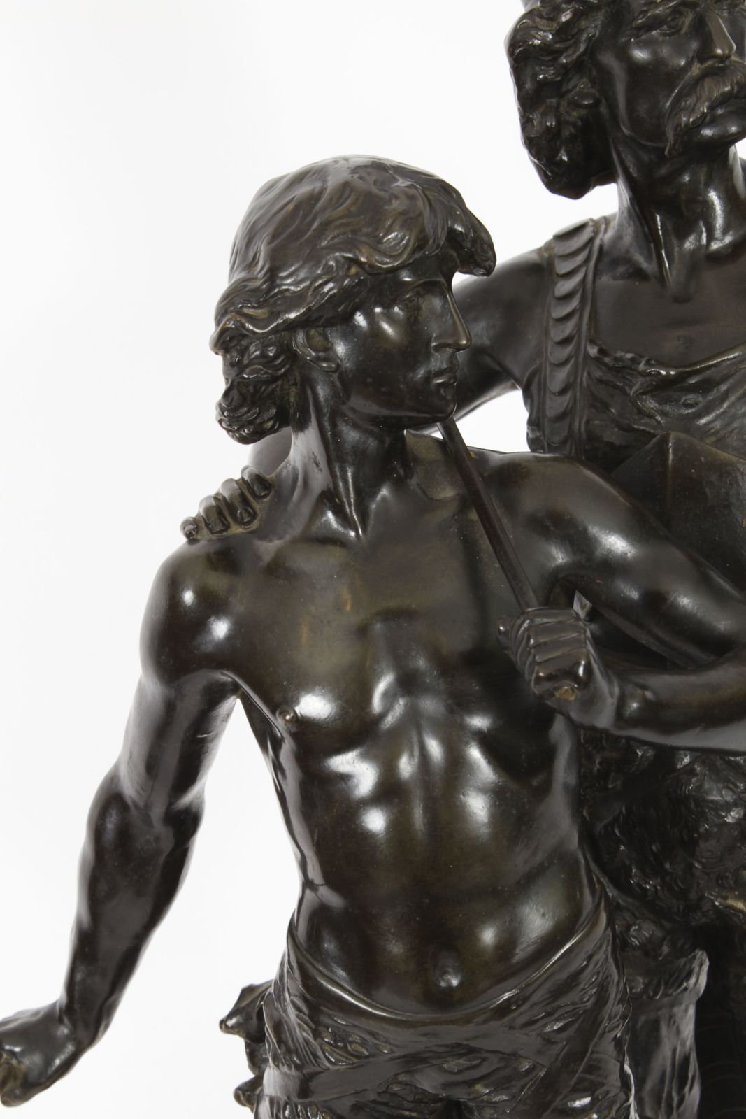 Antique Bronze Of Vercingetorix With His Son By Emile Laporte 19th C photo 4250.0
