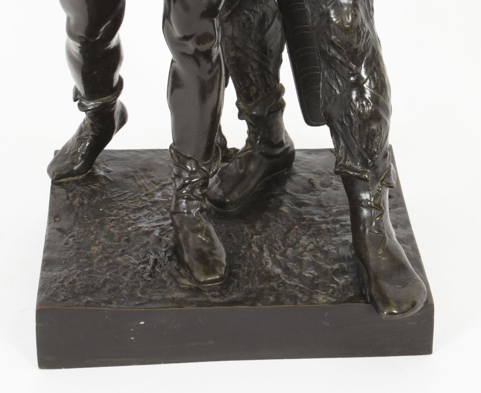 4250.0 Antique Bronze Of Vercingetorix With His Son By Emile Laporte 19th C photo
