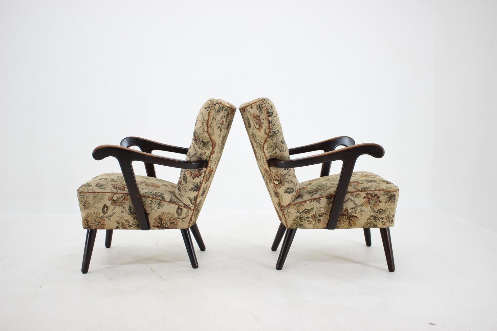 1940s Pair Of Rare Armchairs, Czechoslovakia photo for sale