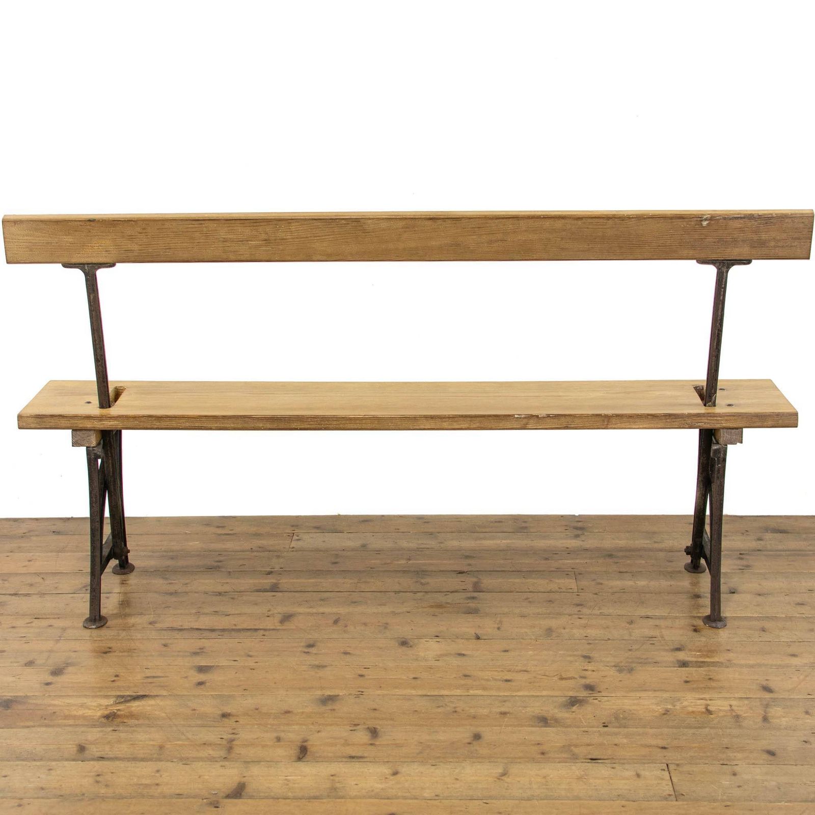 Pair Of Flip Over Antique Pitch Pine Benches photo buy