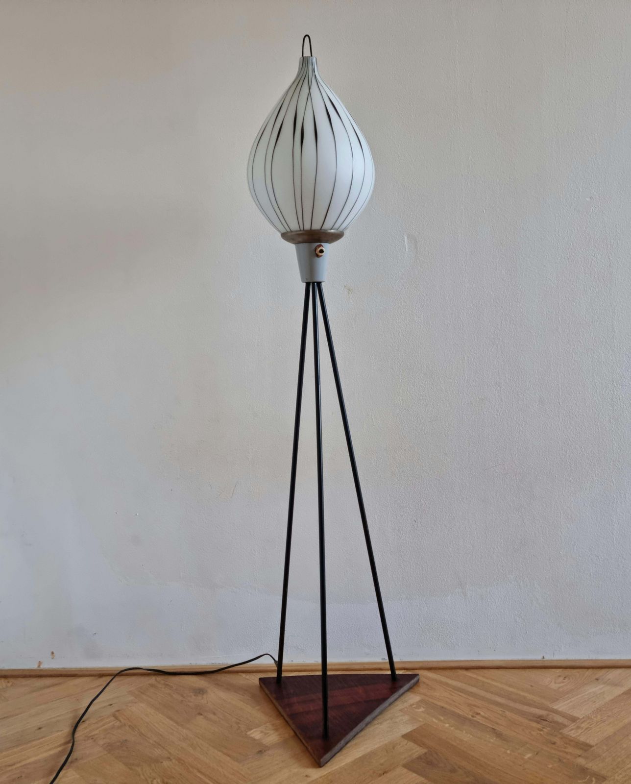 Lighting Midcentury Rare Tripod Floor Lamp photo
