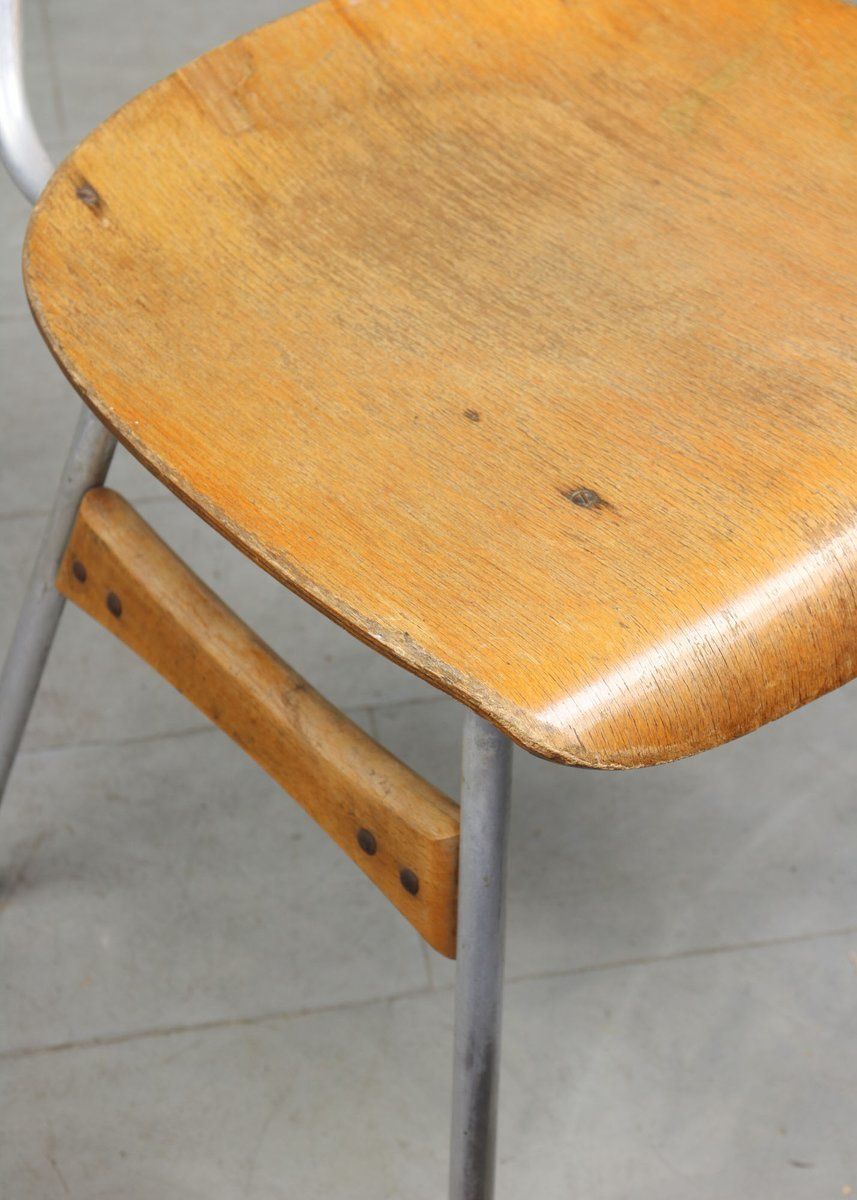 photo vintage Mid Century Plywood Desk Chairs By Niko Kralj For Stol Kamnik, Set Of 2
