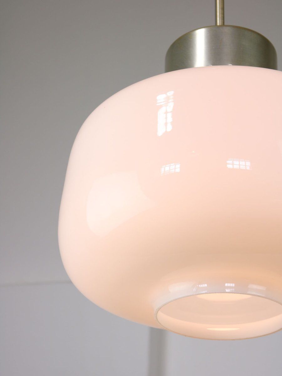 photo furniture Mid Century Opaline Pendant Lamp