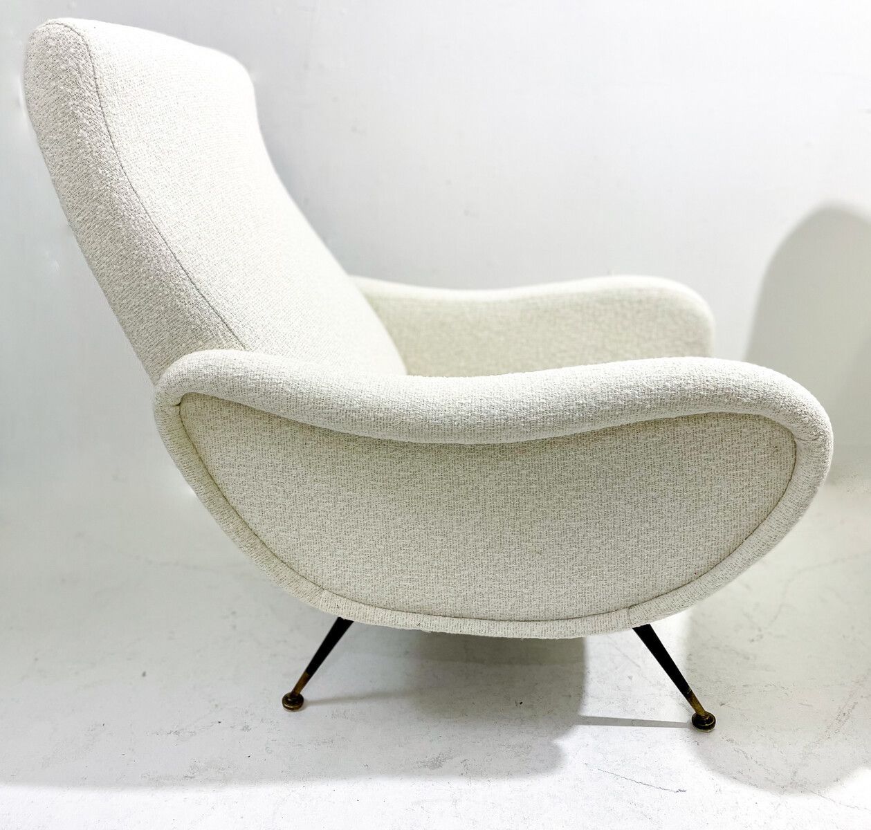 Pair Of Italian Mid Century Modern Armchairs In The Style Of Marco Zanuso photo for sale