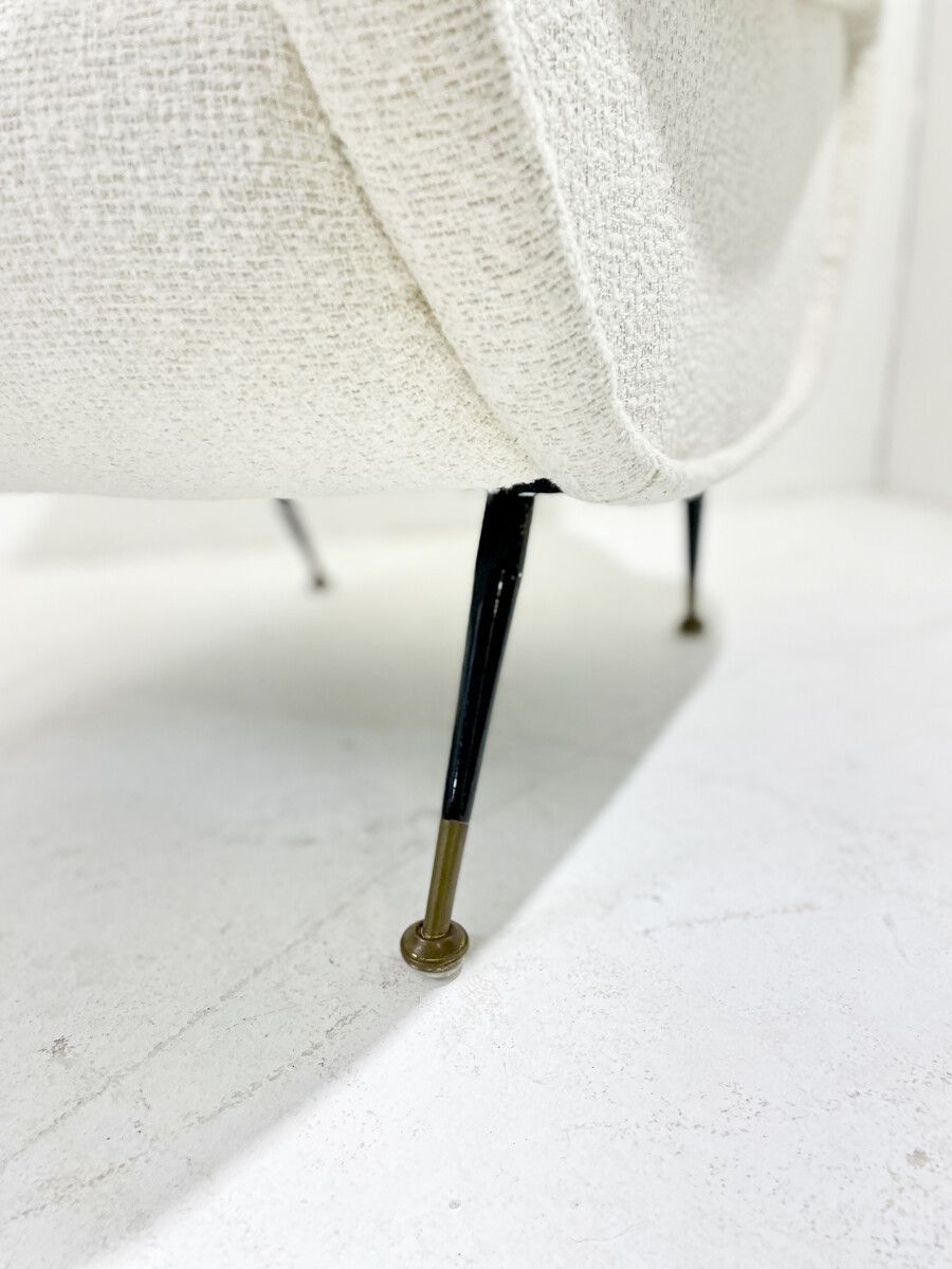 Pair Of Italian Mid Century Modern Armchairs In The Style Of Marco Zanuso photo 4260.0