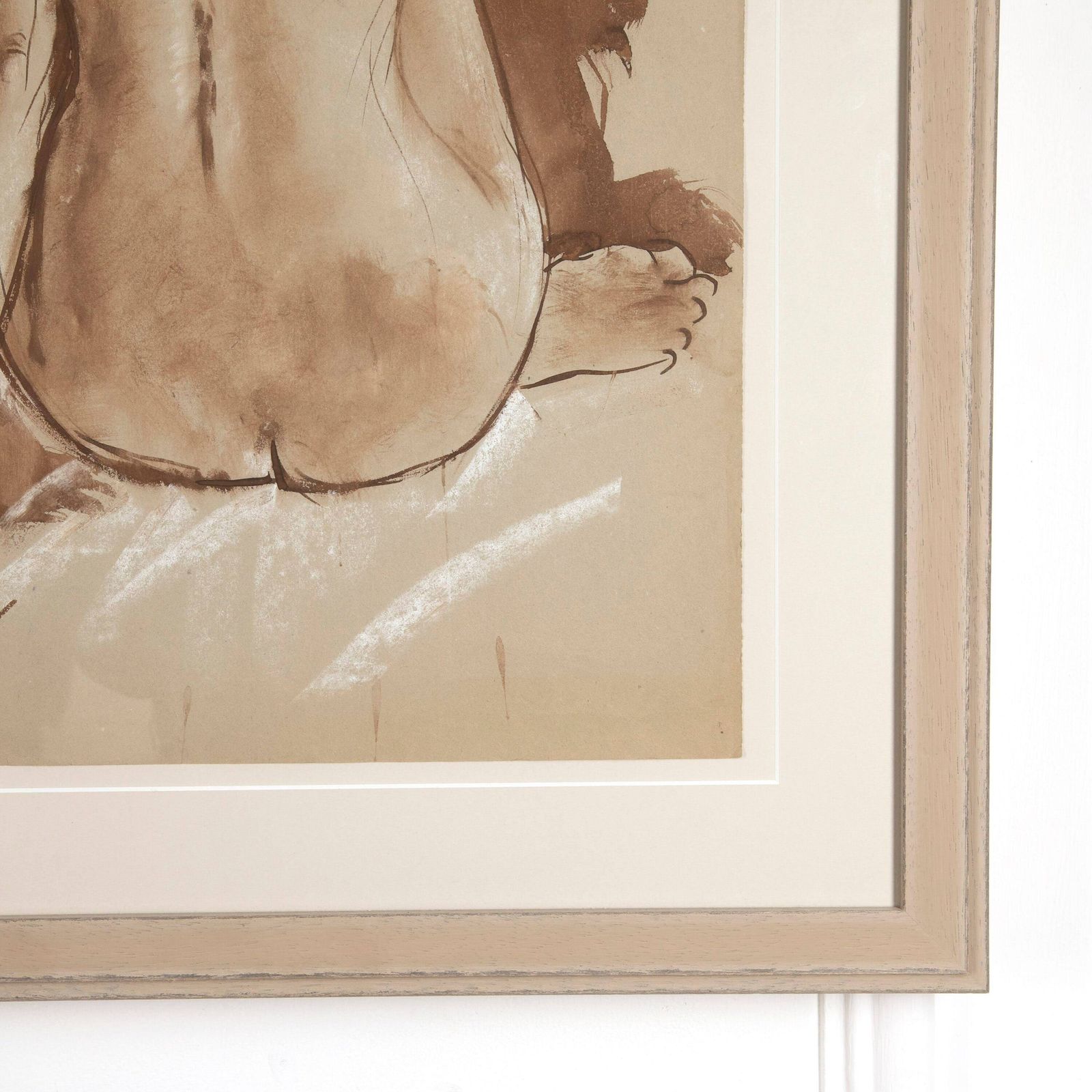 Fabulous Signed Female Nude Study By Derrick Latimer Sayer photo Art