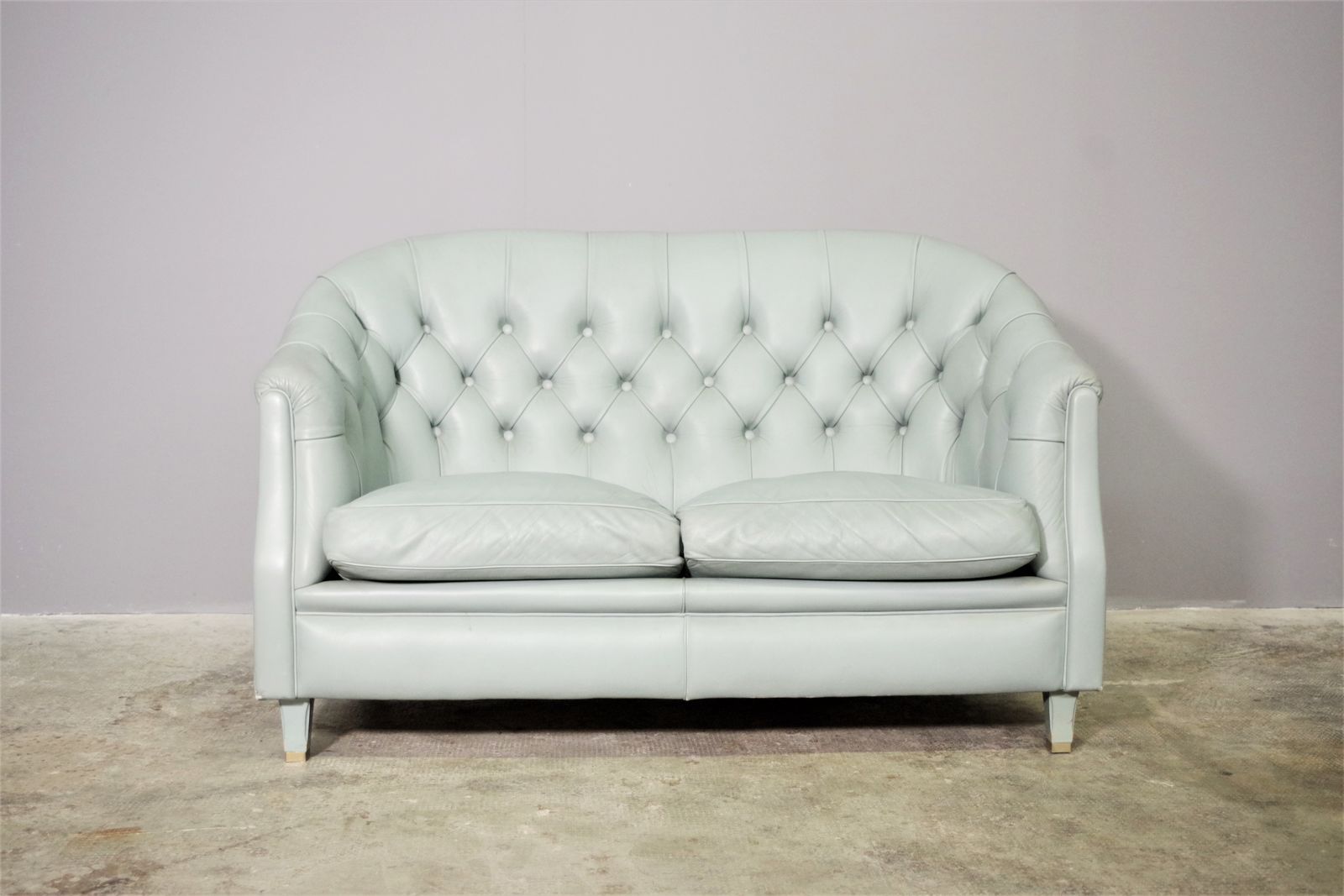 photo furniture 2 Seater Sofa In Valdichienti Leather, 1980s