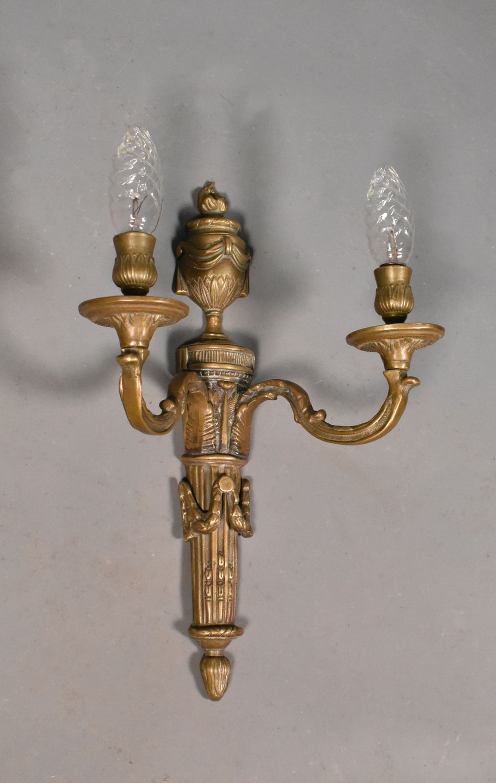 450.0 Grote Antieke Franse Bronzen Wandlamp Napoleon III photo