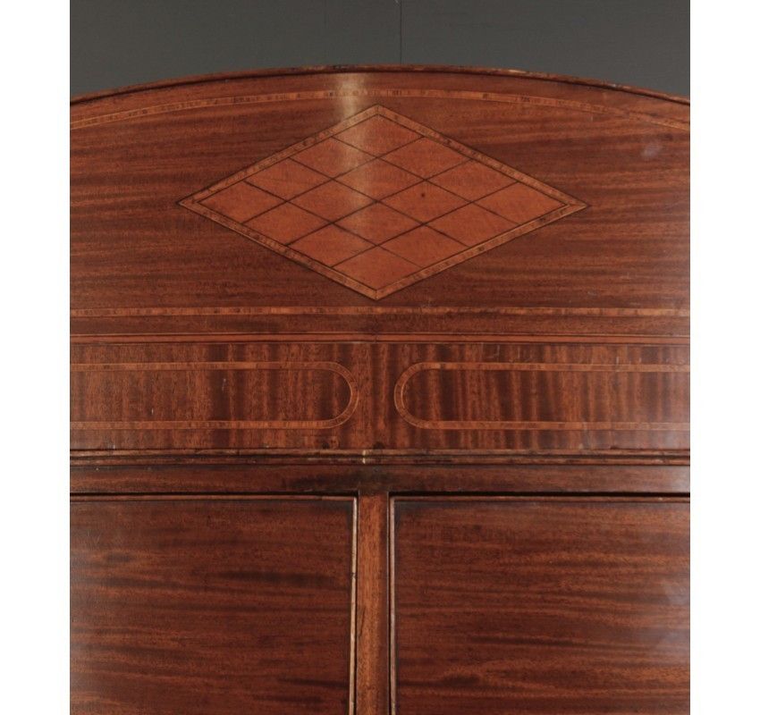 Rare Regency Bow Front Tallboy Chest On Chest photo for sale