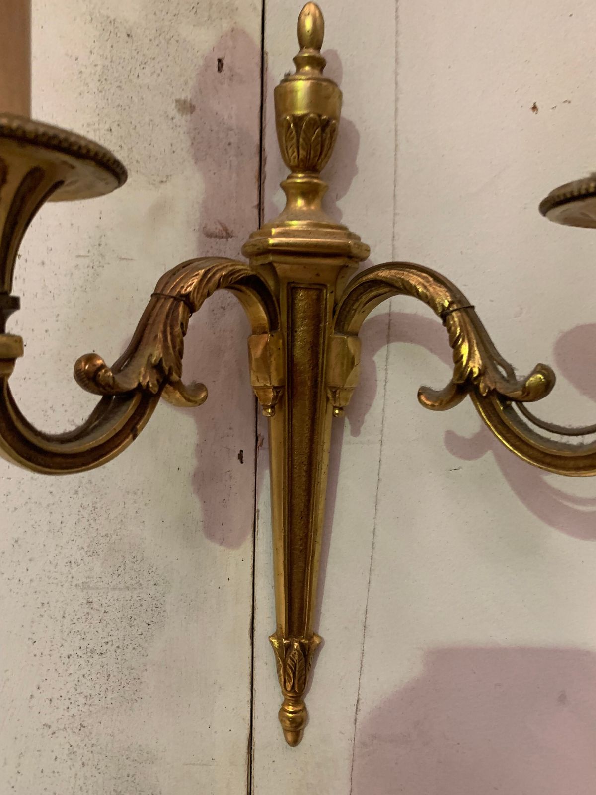 Pair Of Louis XV Style Sconces In Gilded Bronze XX Century photo furniture