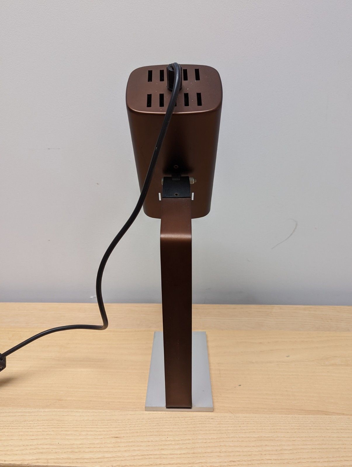 photo for sale Italian Desklamp In Bronze And Silver
