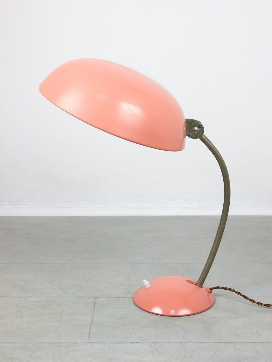 Bauhaus Salmon Table Lamp, 1930s
