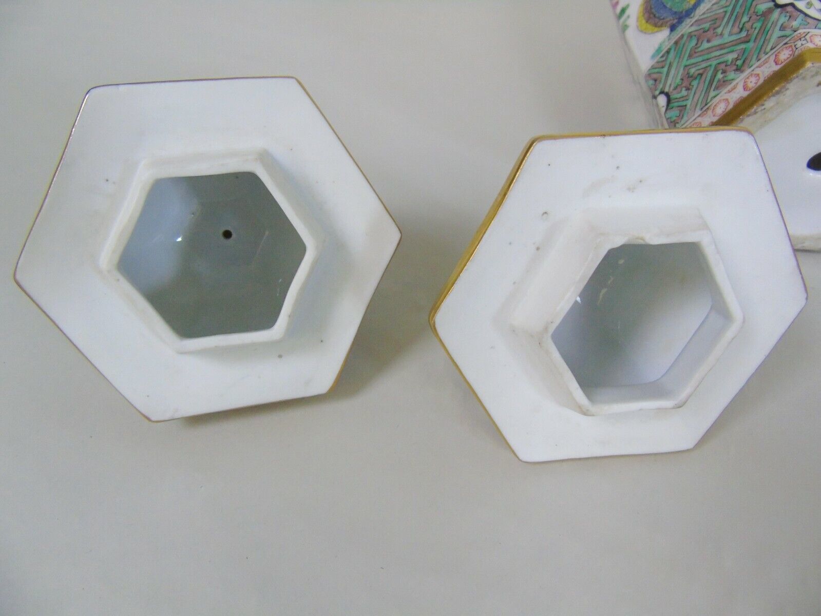 Home Decor Pair Of Famille Rose Chinese Porcelain Vases photo