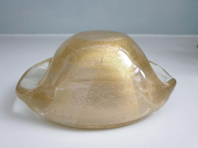 Mid Century Modern Glass Bowl By Venini, Italy photo Home Decor