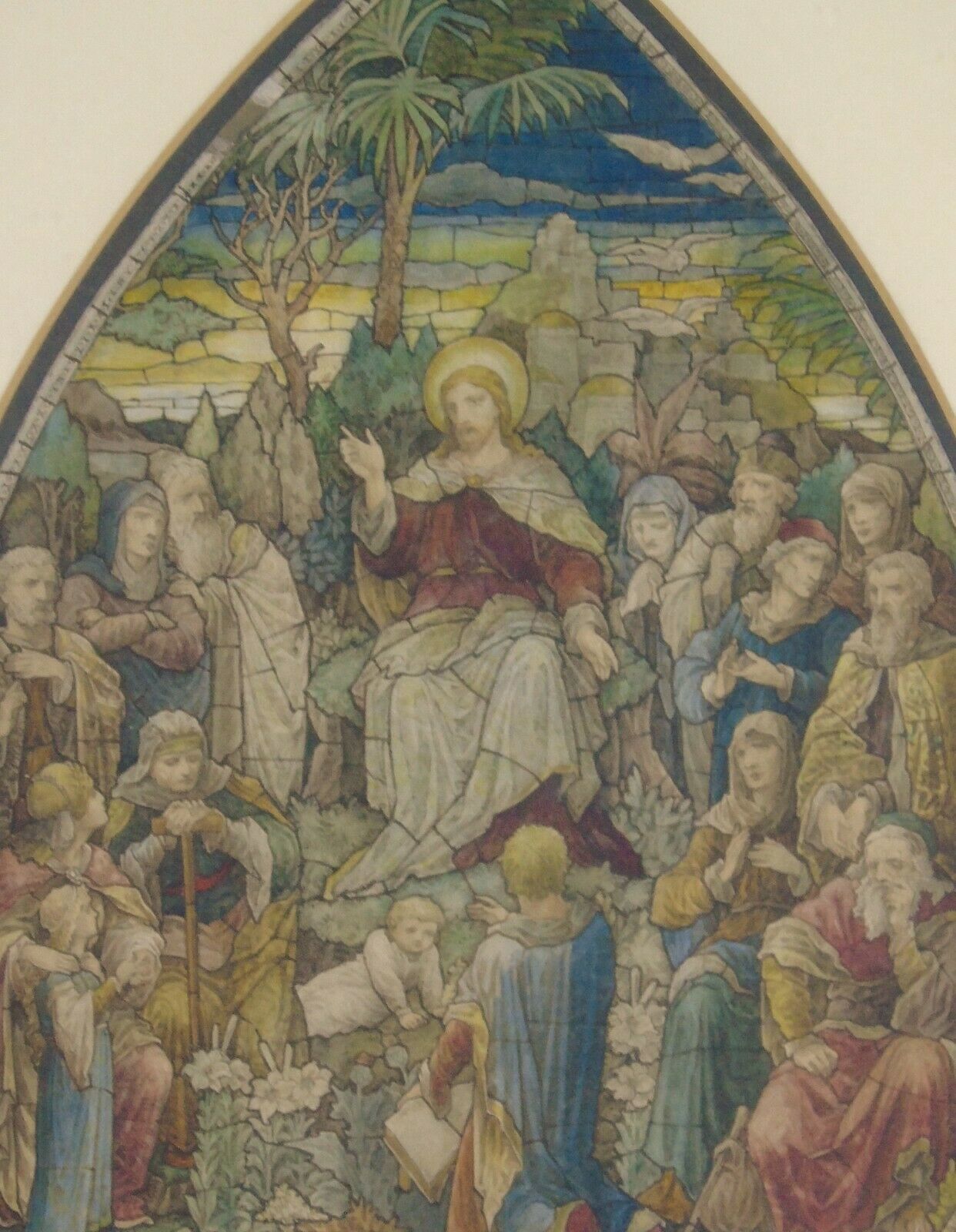 Watercolour Study For Stained Glass Panel Heaton Butler And Bayne 19th Century photo 695.0
